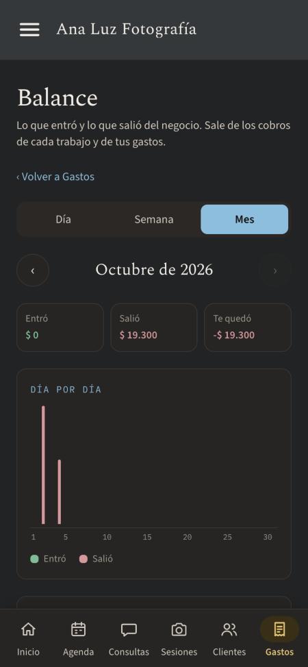 Balance del mes