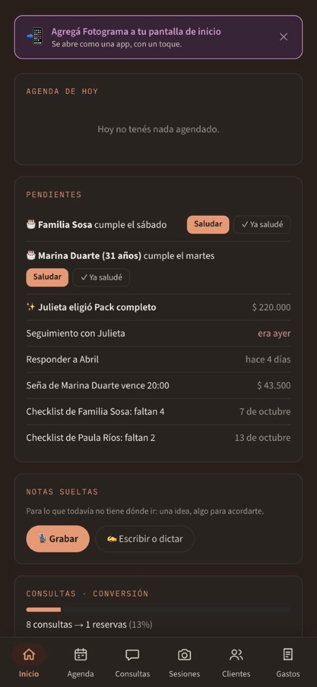 Inicio: aviso de cumpleaños para saludar